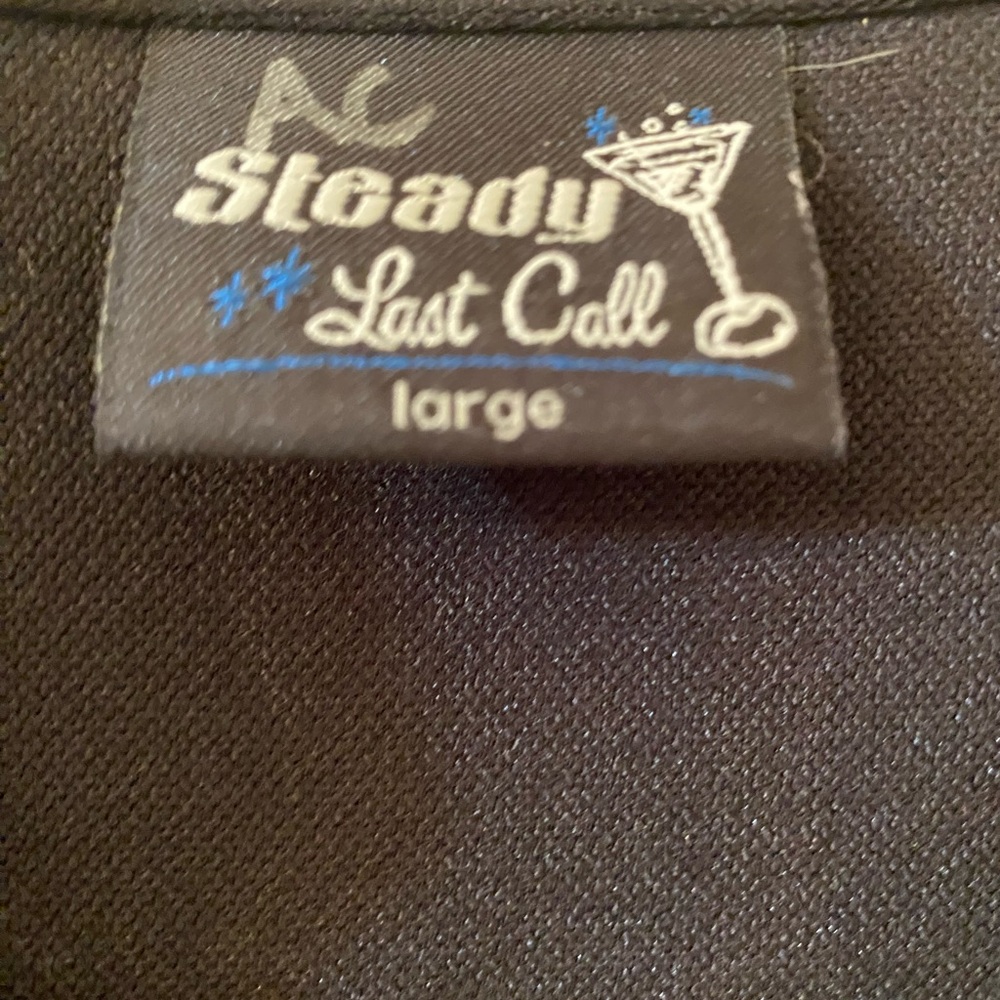 Steady Last Call Black Men Button Down Shirt